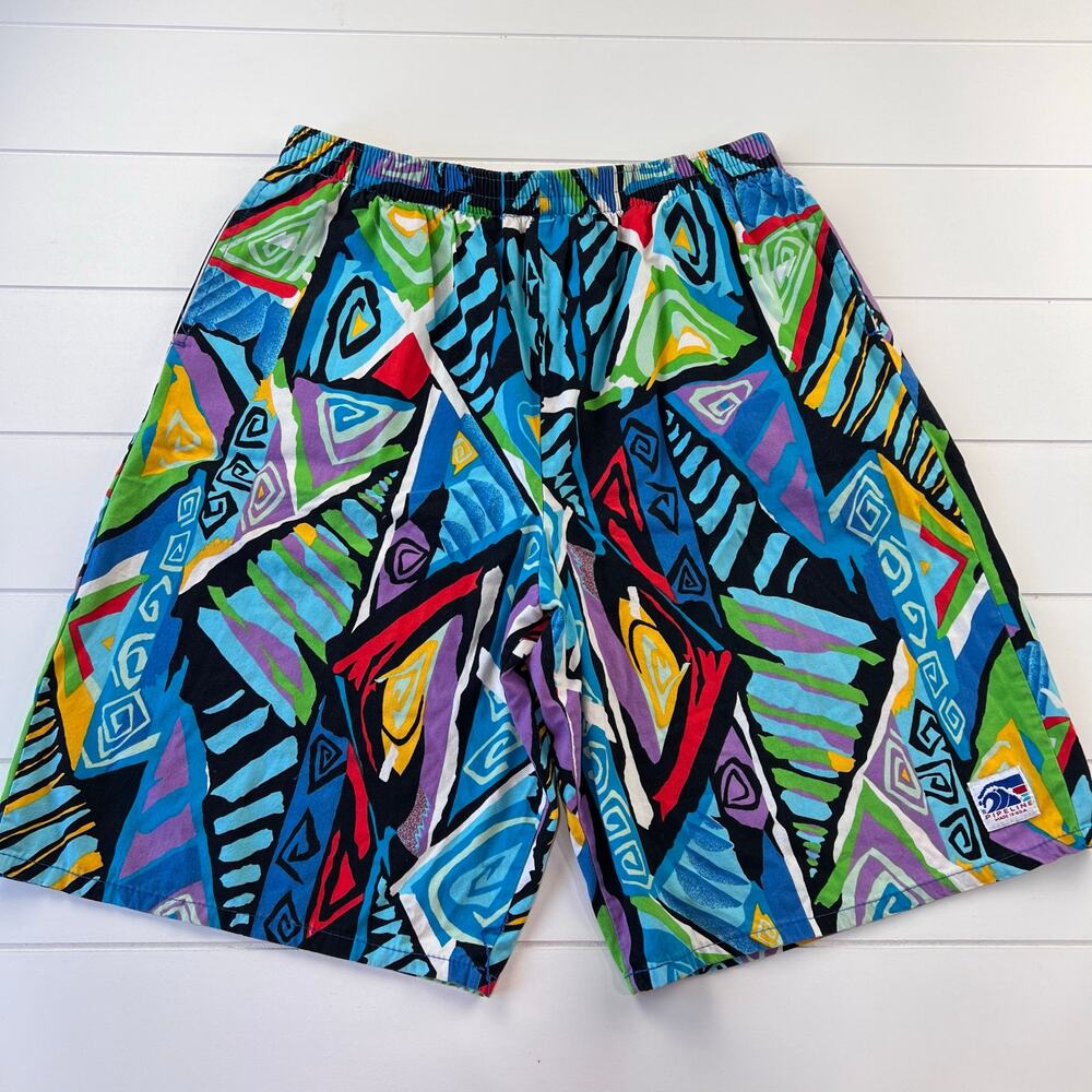 Pipeline USA tage Colorful Shorts Abstract AOP Shorts Men's size large
